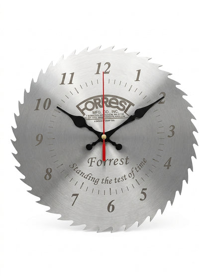 Forrest MFG Stainless Steel Saw Blade Clock