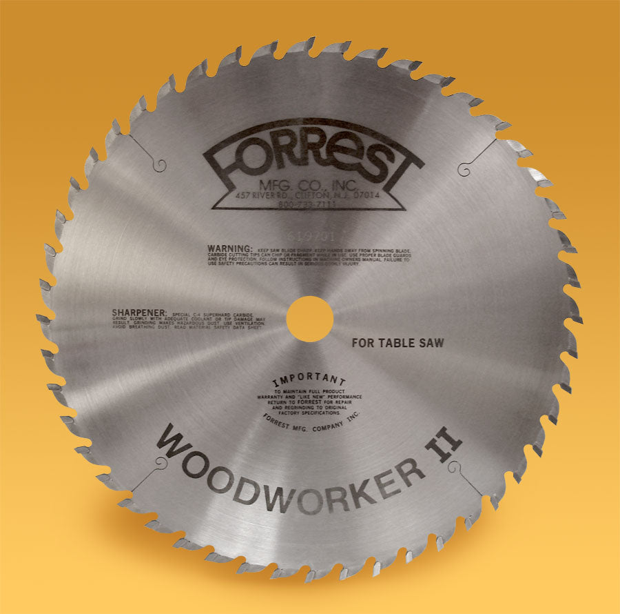 10" Custom Woodworker II Saw Blade for Square Cut Box and Finger Joints - 40 Teeth