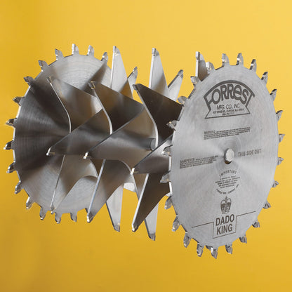 6" Dado King Saw Blade Set - 2 Outside Blades, 6 Chippers, and Blade Runner carrying case