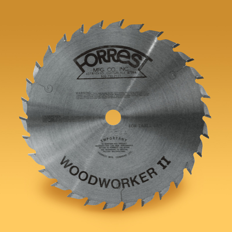 Forrest WW10407125 Woodworker II 10-Inch 40 Tooth ATB .125 Kerf Saw Blade with 8-Inch Arbor - 1